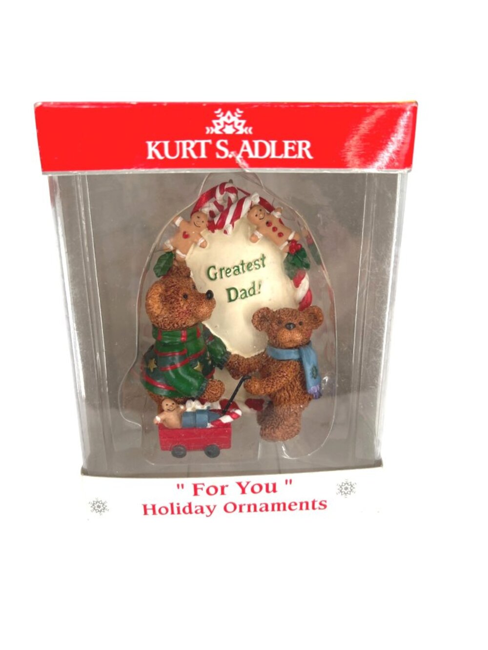 Kurt S. Adler Greatest Dad For You Holiday Ornament Christmas Decoration NIB